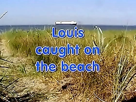 Louis is caught on the beach