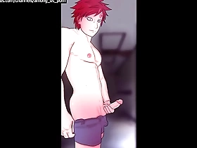 Gaara masturbates and cums (loop)